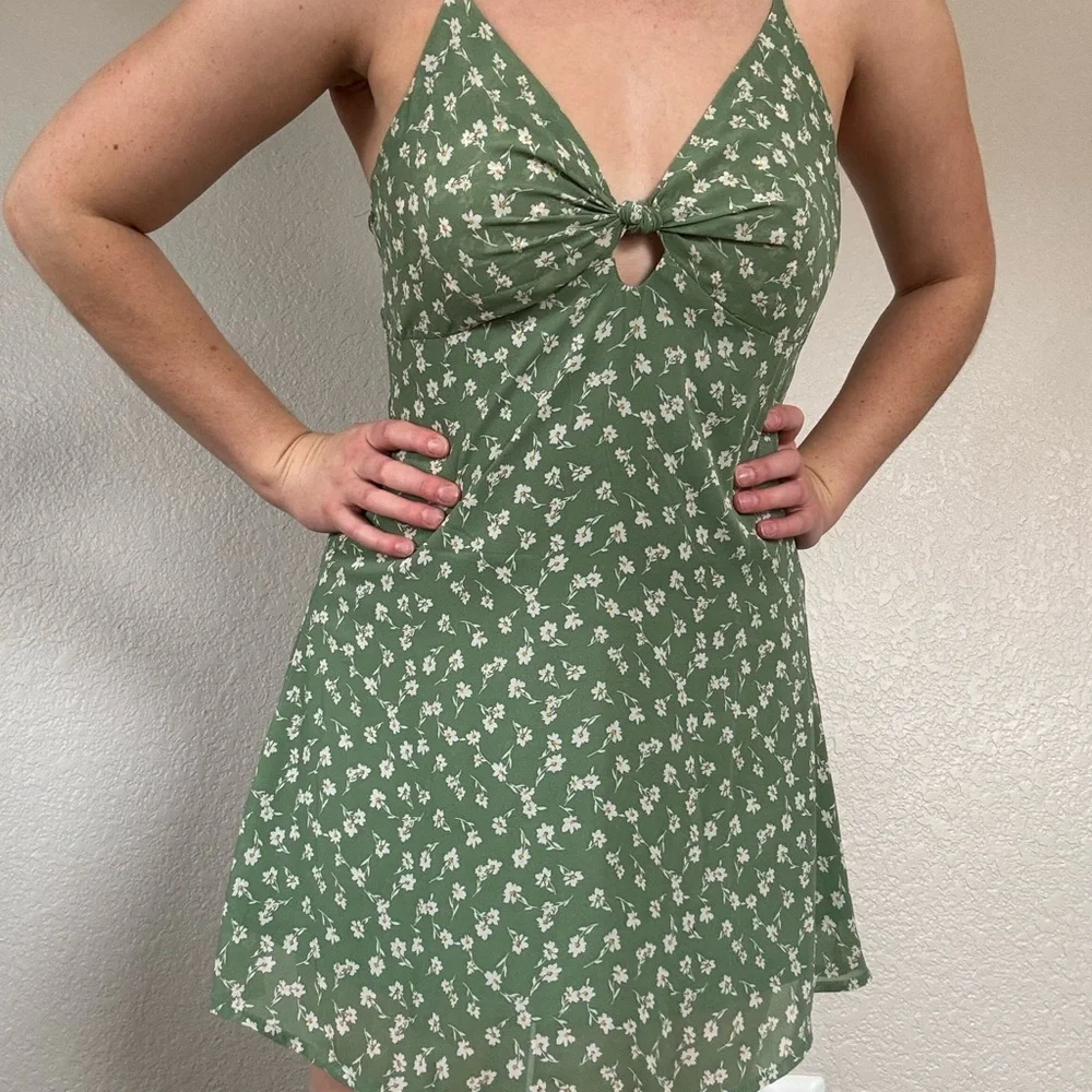 PacSun Green Sleeveless Sundress Mini - Picture 4 of 7